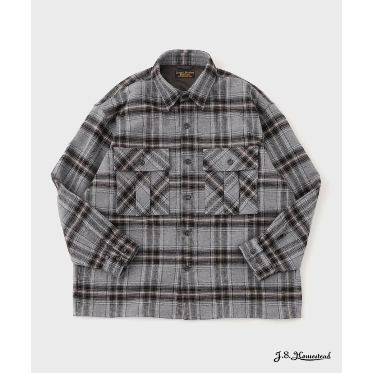 J.S.Homestead / C/W/P チェック ミリタリー シャツ | J.S.ホーム