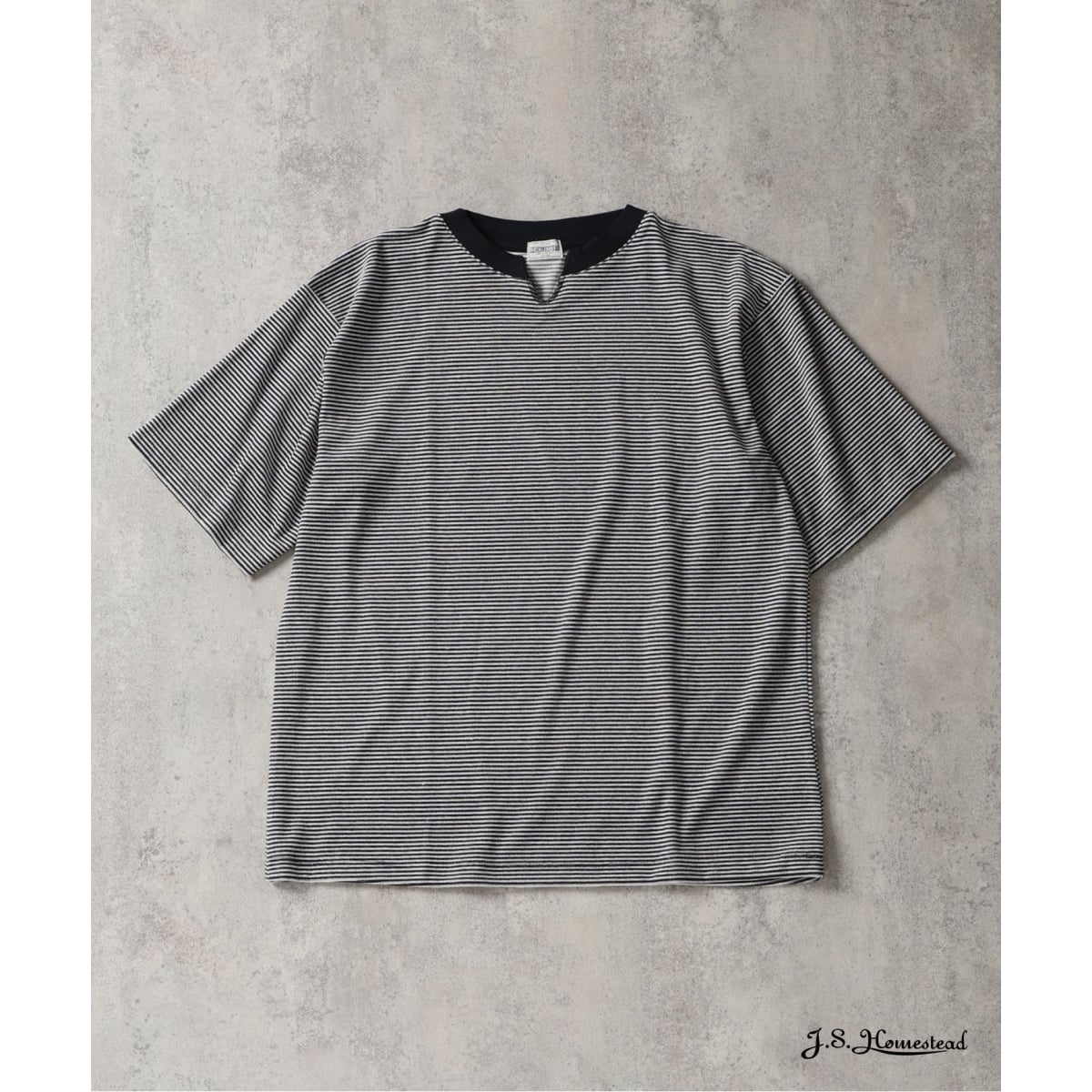 Naptime. Tシャツ NAP-174 ボーダー ベージュXS Naptime. T-shirt NAP