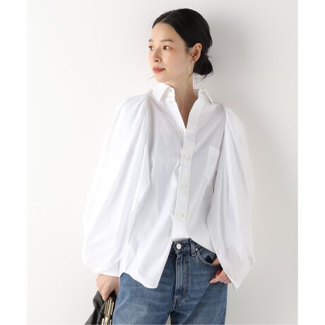 TOGA / トーガ】 Cape cotton shirt white：シャツ | ジャーナル 