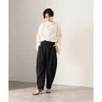 TOGA PULLA/トーガプルラ】Georgette fringe blouse：ブラウス 
