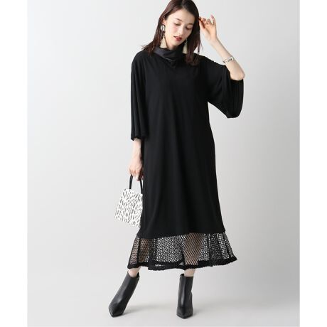 Toga Pulla トーガプルラ Rayon Jersey Mesh Dress ワンピース ジャーナルスタンダード レサージュ Journal Standard L Essage ファッション通販 マルイウェブチャネル