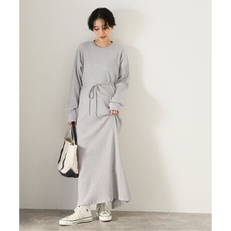 BASERANGE/ベースレンジ】 SHAW LONG SLEEVE KAFTAN：ワンピース  