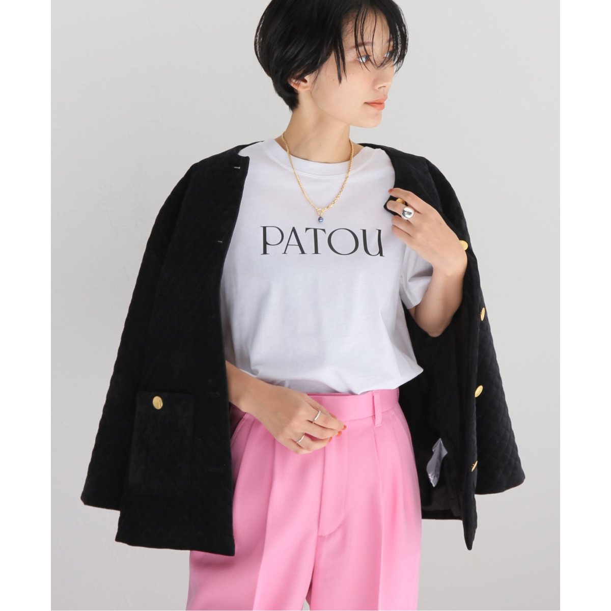 【PATOU/パトゥ】ICONICT-SHIRT：Tシャツ