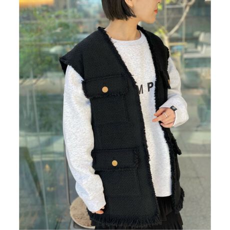 追加》GIOLICAツイード ベスト◇2 | ジャーナルスタンダード 