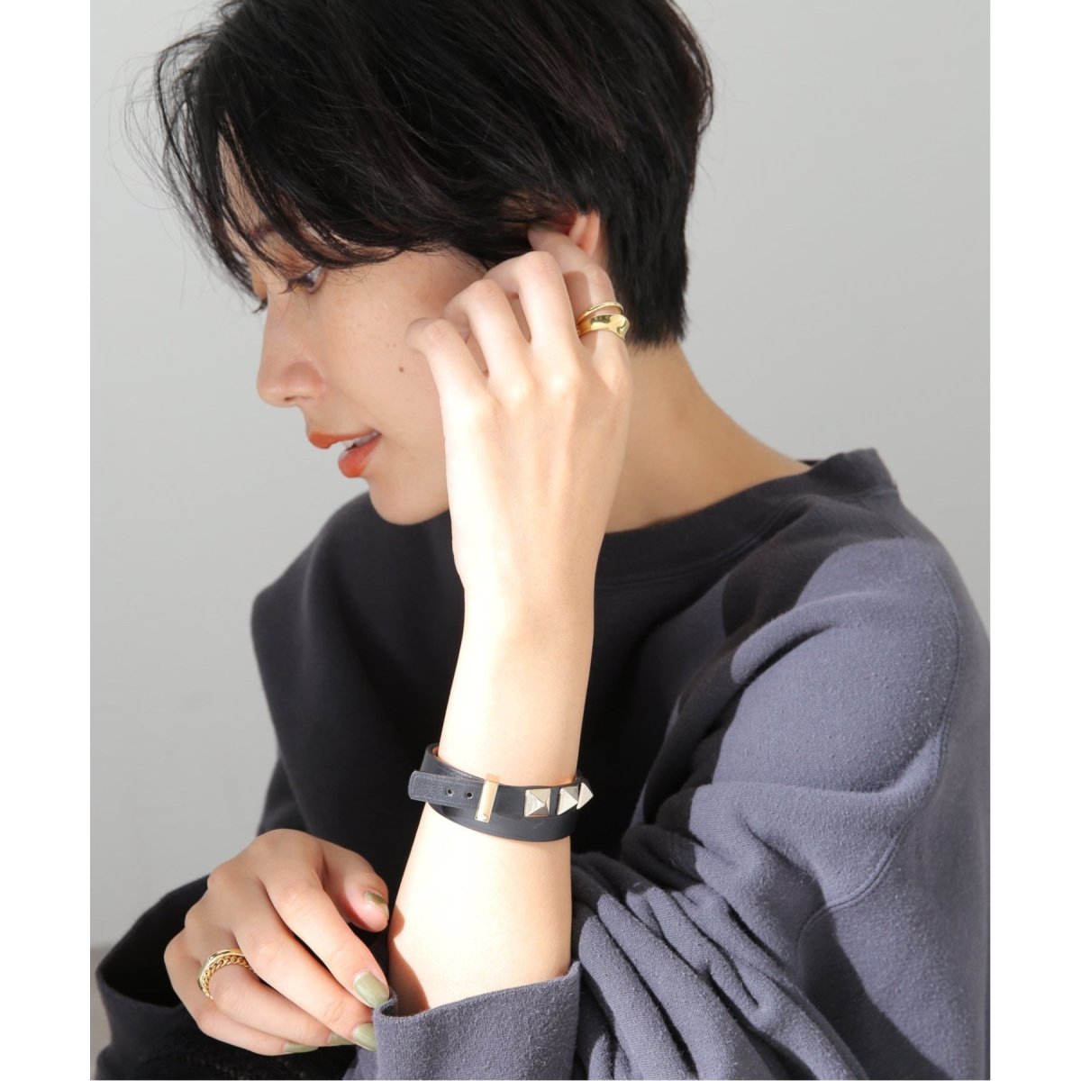 MAISON BOINET/メゾンボワネ】10mm double bracelet with