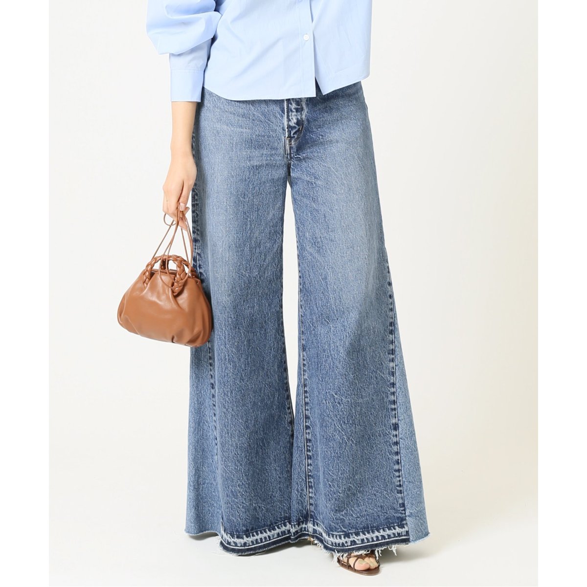 マ*.様 INSCRIRE アンスクリア　デニム　journal standar 別注》【INSCRIRE /アンスクリア】リメイク風 フレアデニム