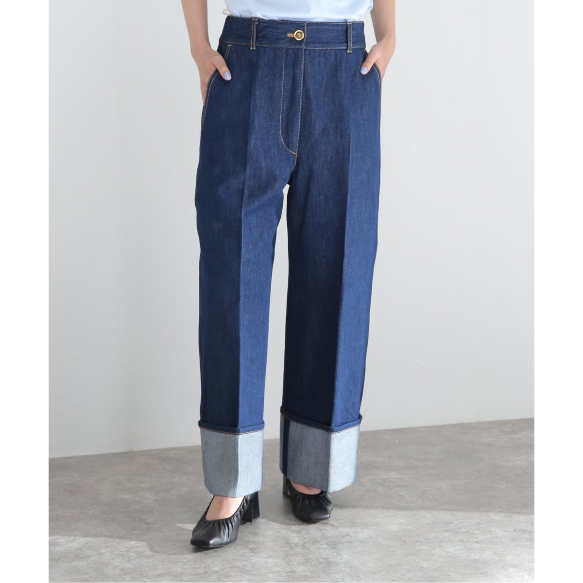 PATOU/パトゥ】 ICONIC WIDE LEG TROUSERS：デニムパンツ | ジャーナル ...