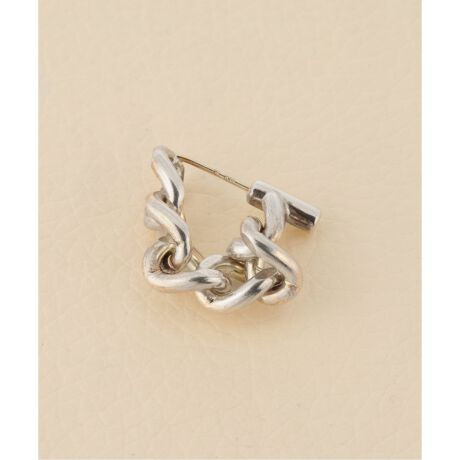 enasoluna/エナソルーナ】SOW CHAIN HOOP PIERCED：ピアス（片耳 