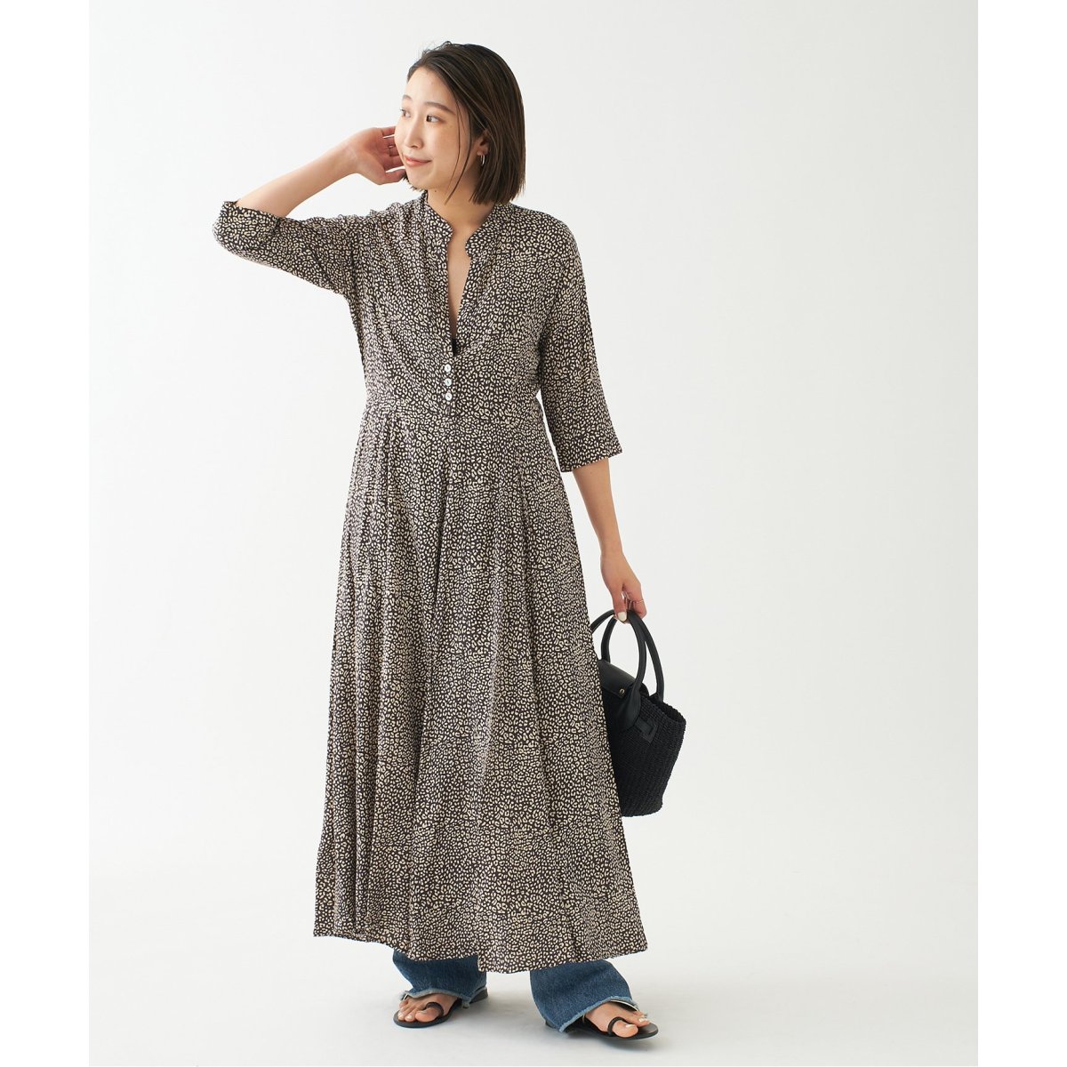 LUSANA / ルサーナ】CARL MAXI DRESS SLATE：ワンピース | ジャーナル