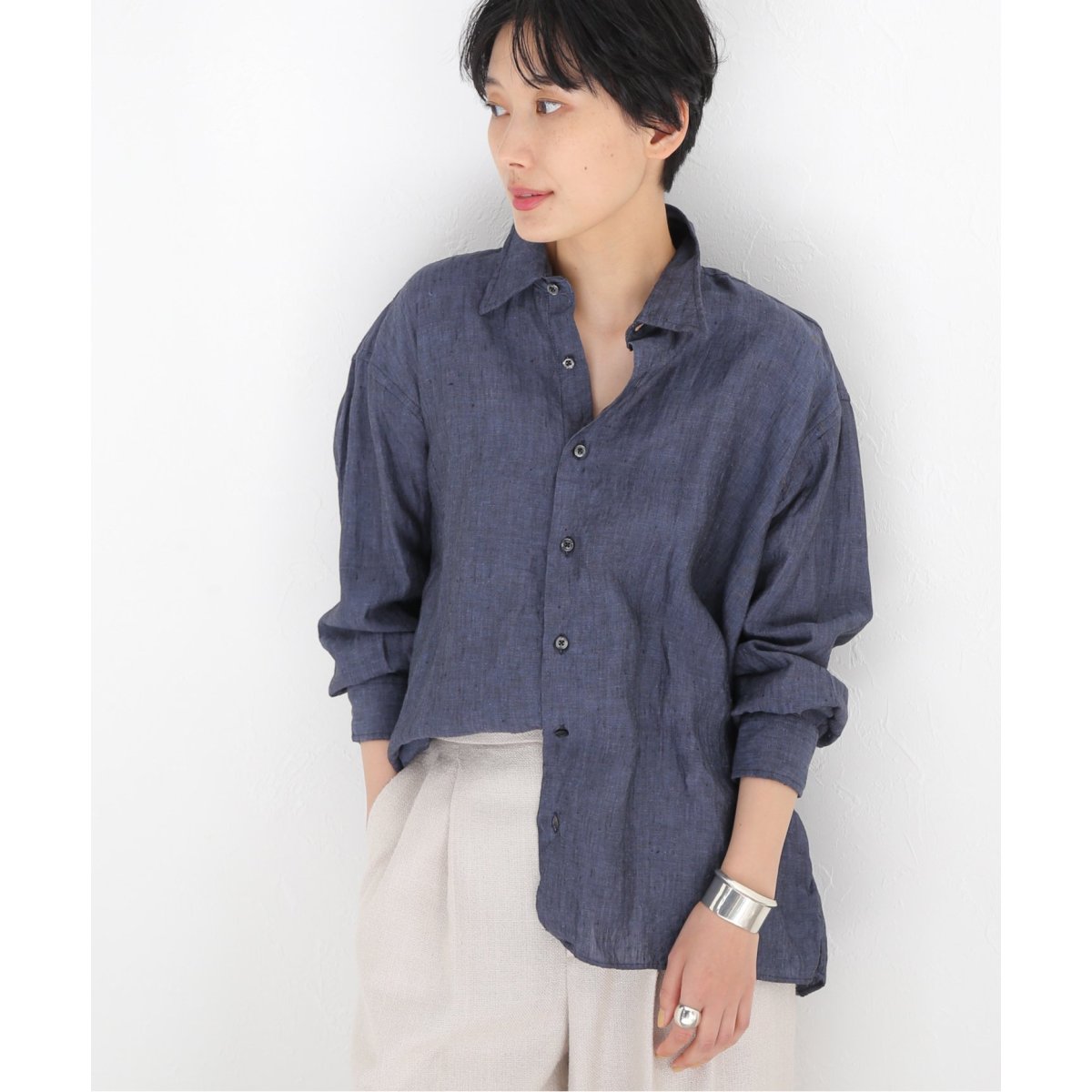 別注》【INDIVIDUALIZED SHIRTS】 LINEN SMOCK：シャツ | ジャーナル