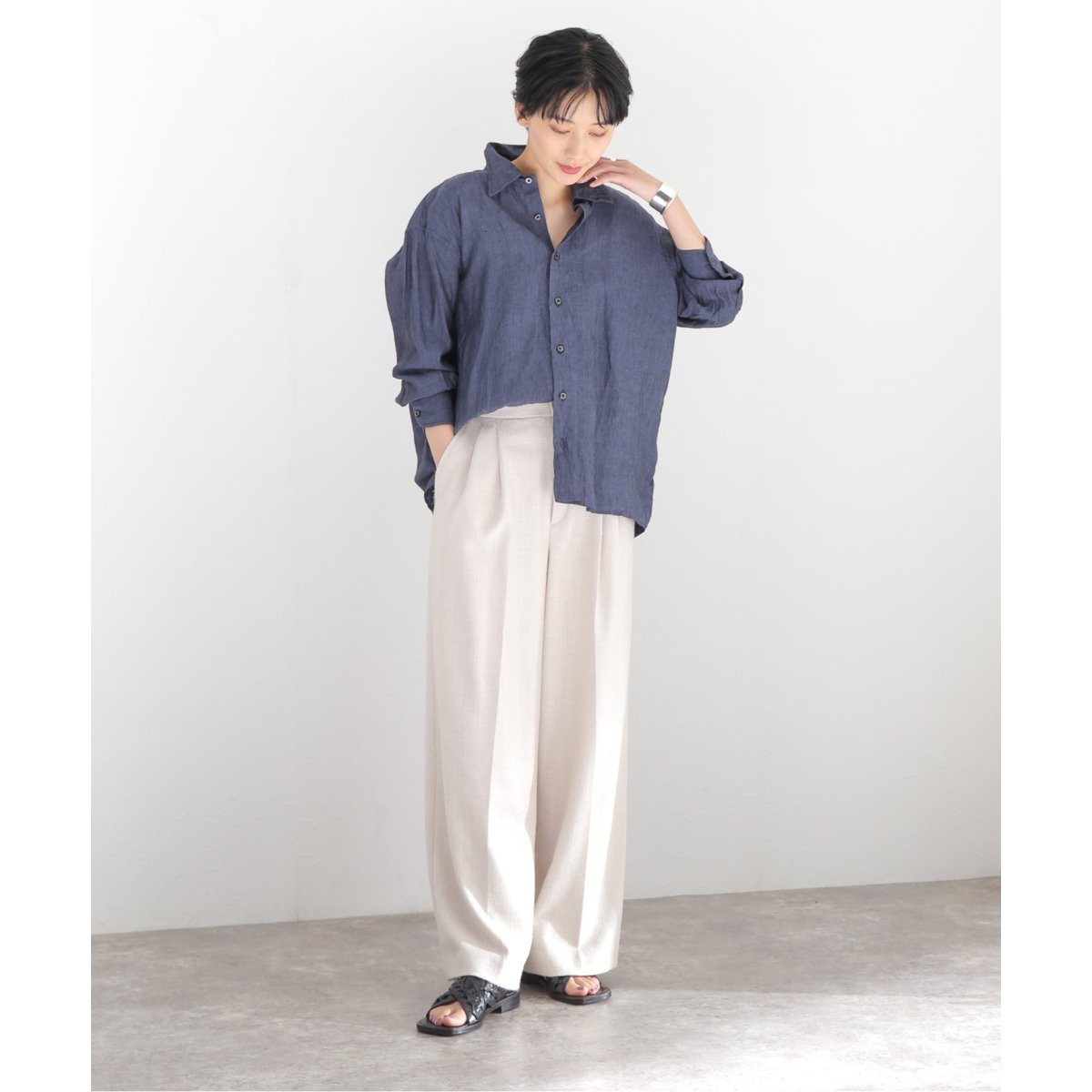 別注》【INDIVIDUALIZED SHIRTS】 LINEN SMOCK：シャツ | ジャーナル