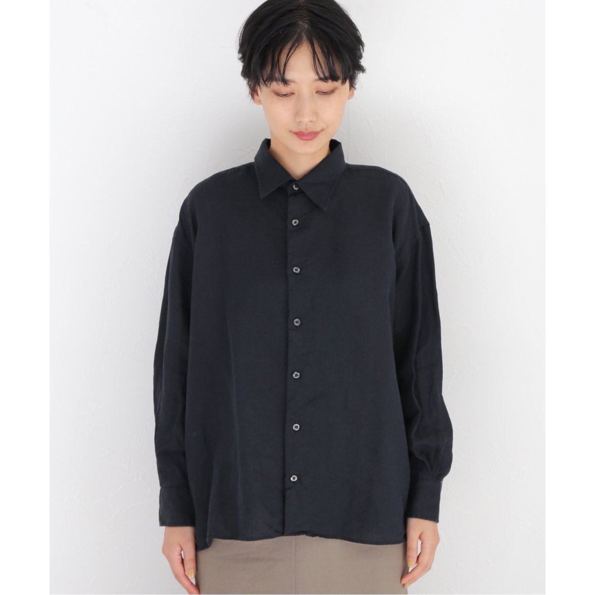 別注》【INDIVIDUALIZED SHIRTS】 LINEN SMOCK：シャツ | ジャーナル