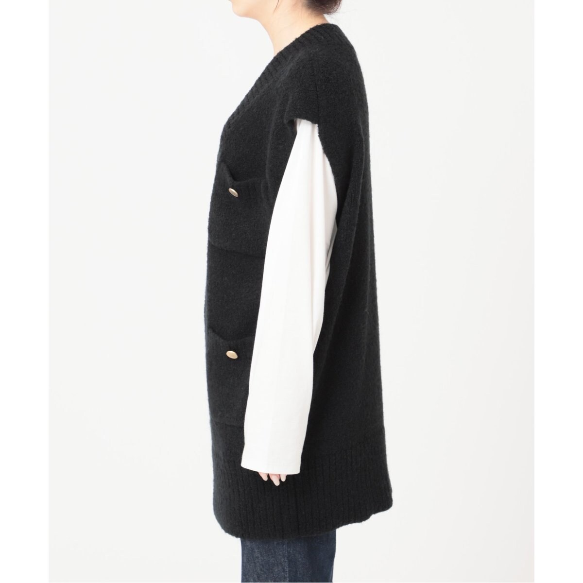 【2023福袋】トップスJOURNAL STANDARD L'ESSAGE キンボタンニットベスト 新品 - www