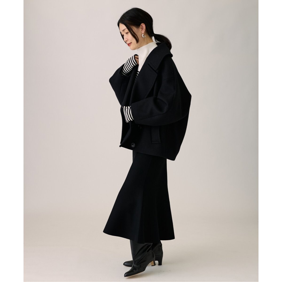 ☆美品☆STUMBLY 別注ジャーナルスタンダードビッグシルエット　ピーコート 別注》【STUMBLY / スタンブリー】BIG SILHOUETTE PEA JACKET