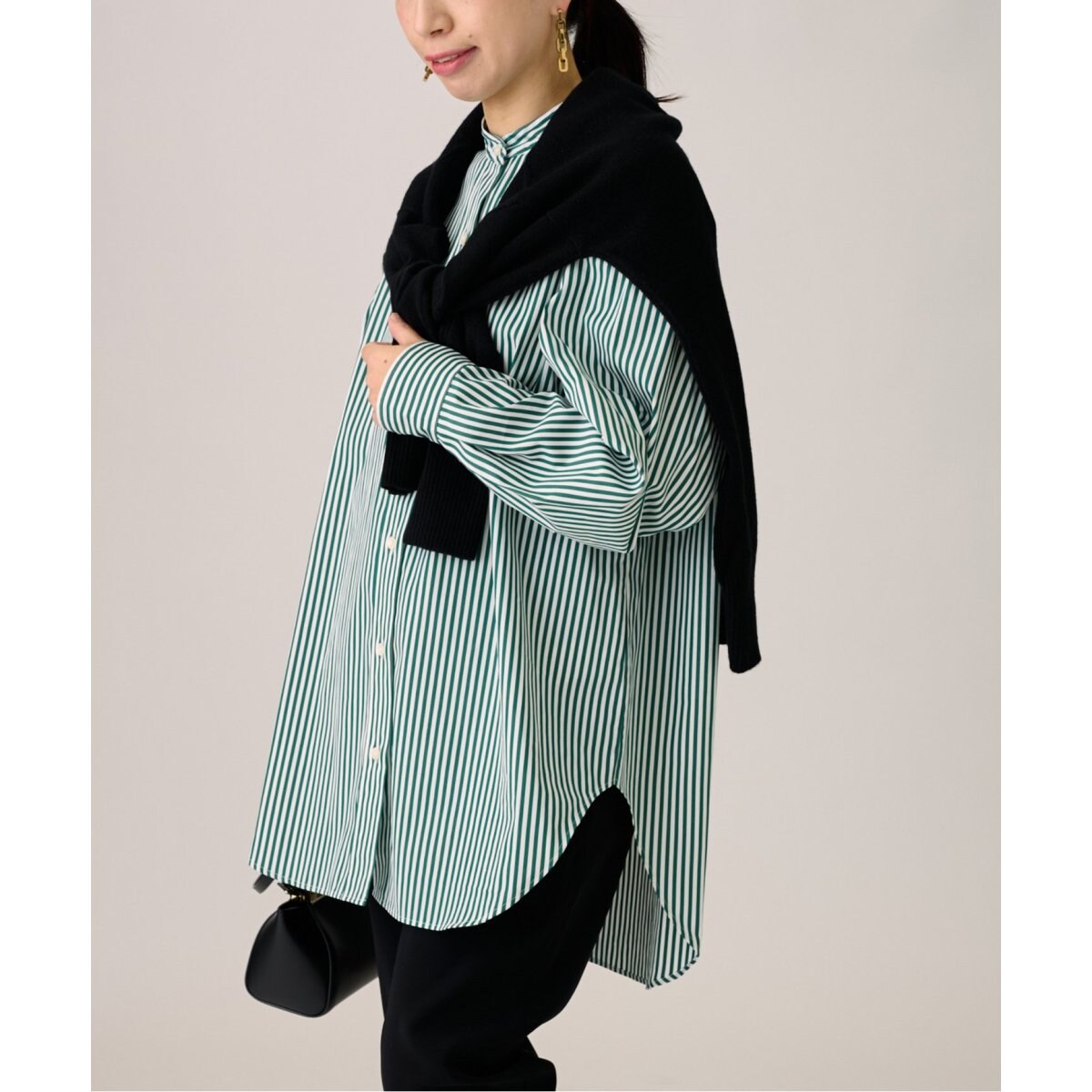 ジャーナルスタンダードレサージュ THOMAS MASONスタンドカラーシャツ journal standard L'essage（ジャーナルスタンダードレサージュ）の