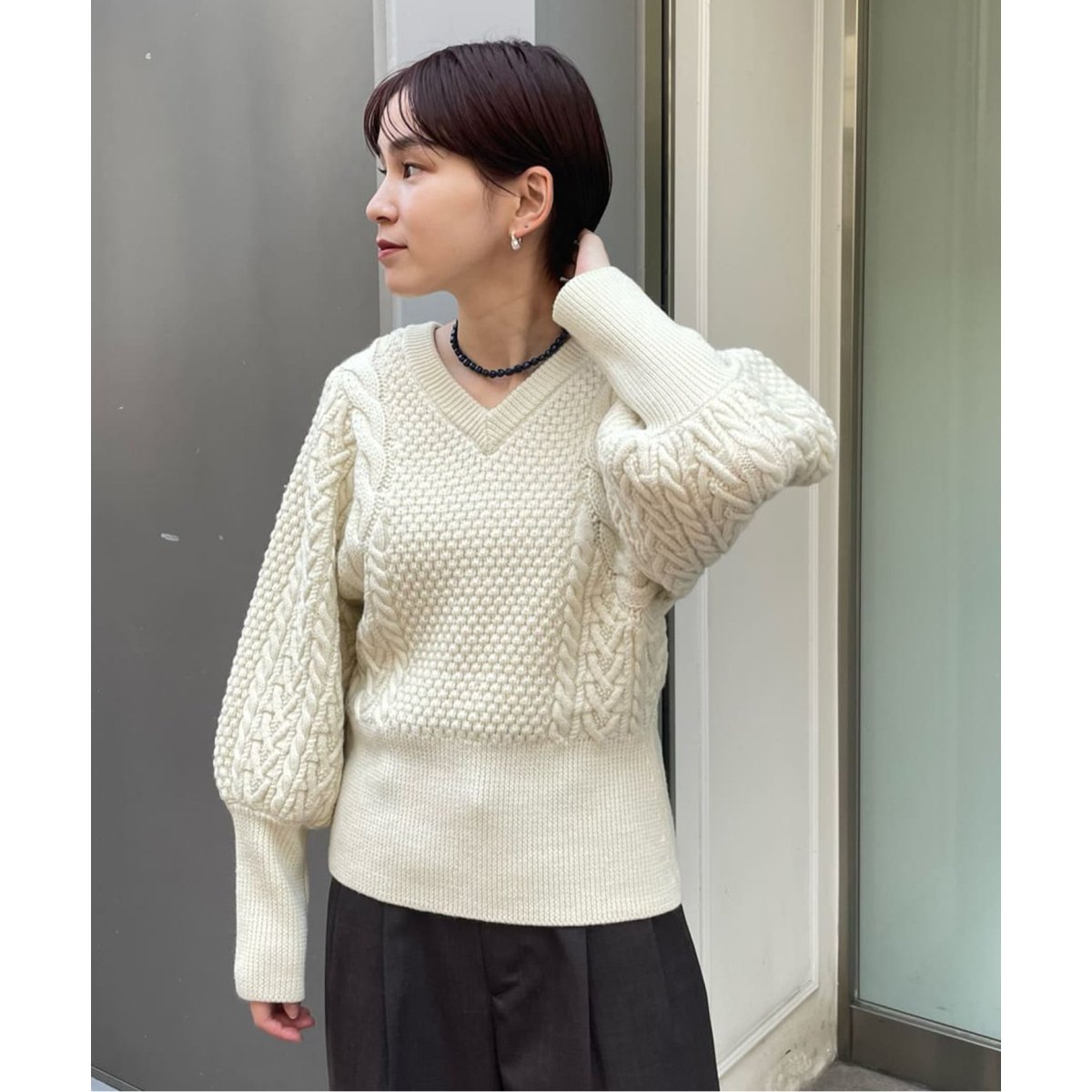 JOURNAL STANDARD L'ESSAGE Mix ケーブルプルオーバー JOURNAL STANDARD L'ESSAGE Mix ケーブルプルオーバー