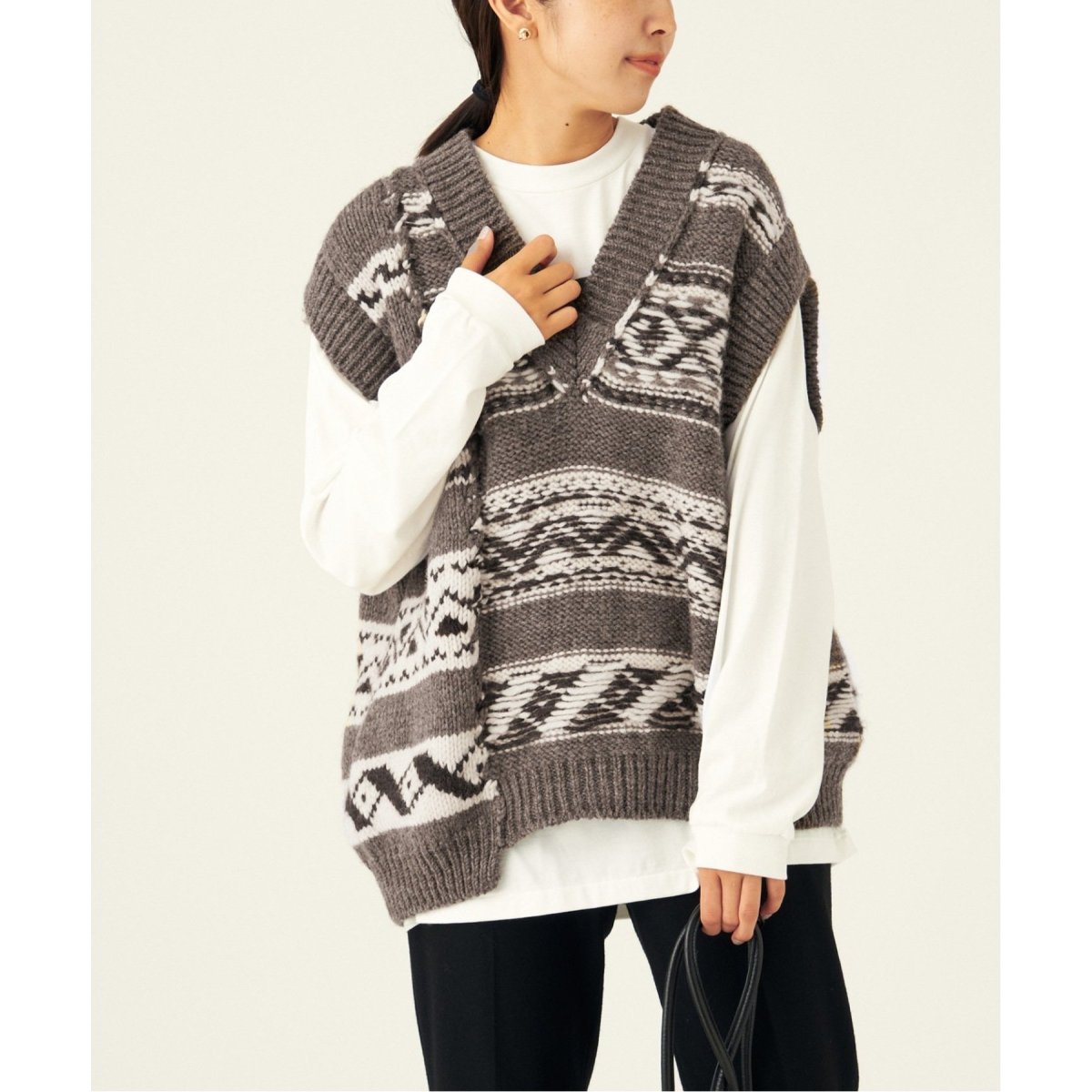 jane smith ジェーンスミス ベスト ジャケット 追加2》【JANE SMITH/ジェーンスミス】3G CANADIAN KINT V VEST：ベ