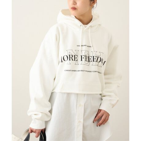 別注》【SKIN/スキン】HOODIE SHORT SWEATSHIRTS：パーカー 