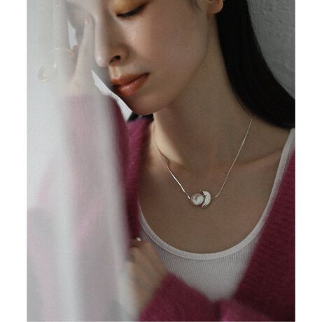 Le Chic Radical /ルシ ックラディカル】Moon Pendant：ネックレス 
