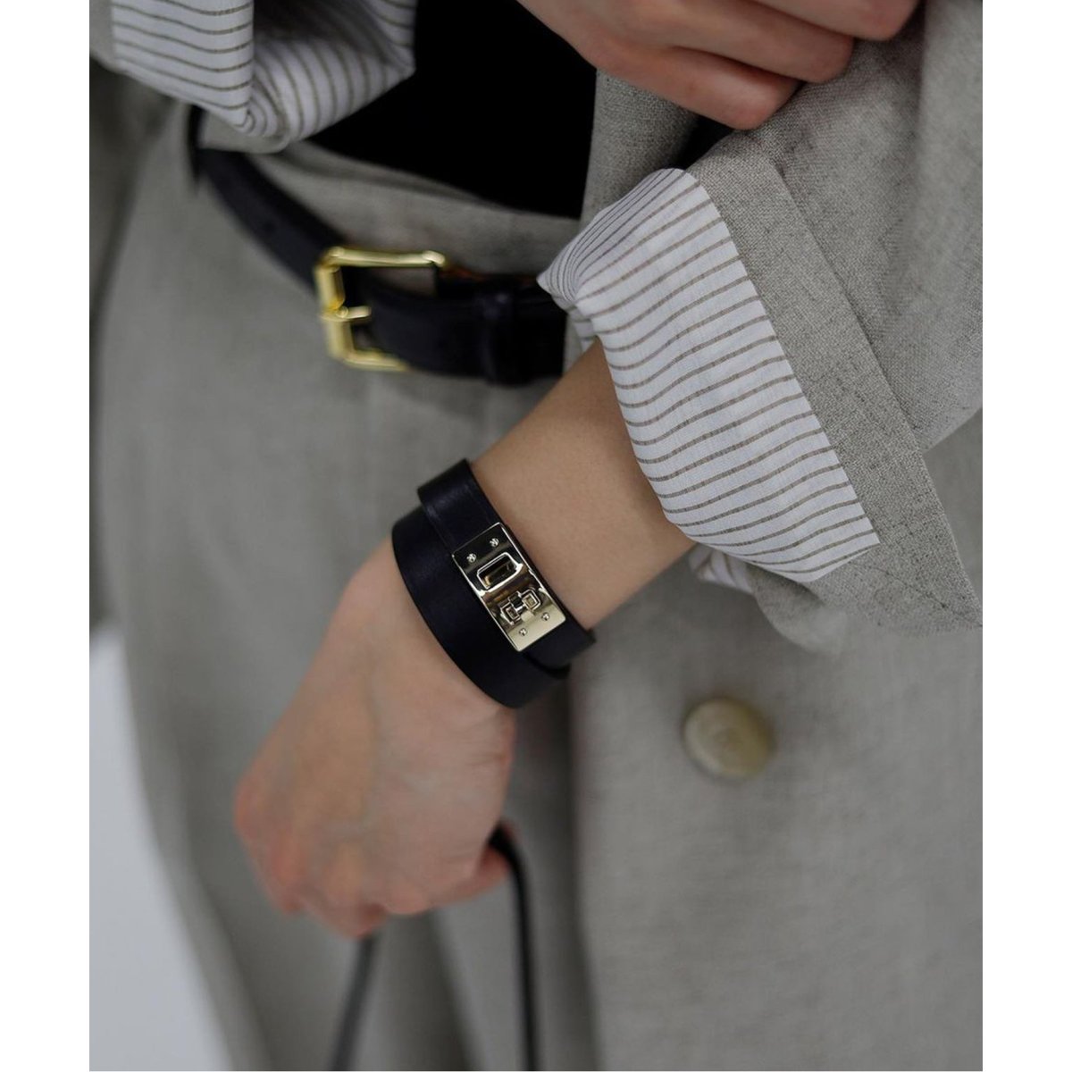 MAISON BOINET】Adjustable plate bracelet（MAISON BOINET