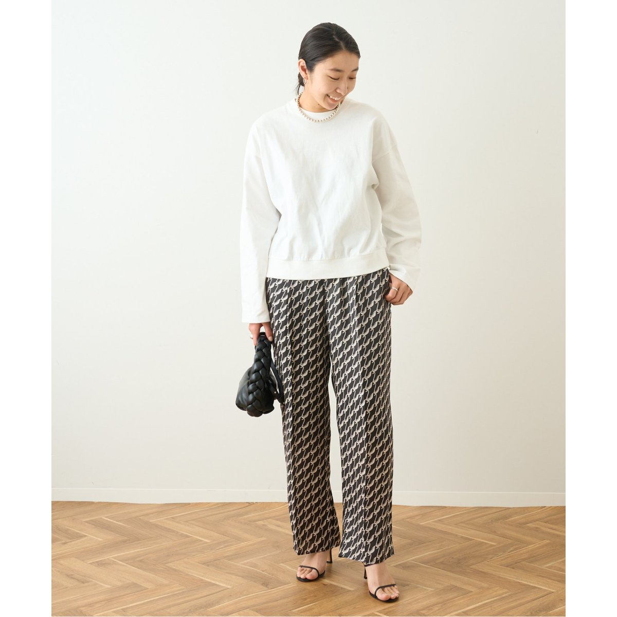 [JS L'essage] SWAN MONOプリントパンツ journal standard L'essage（ジャーナルスタンダードレサージュ