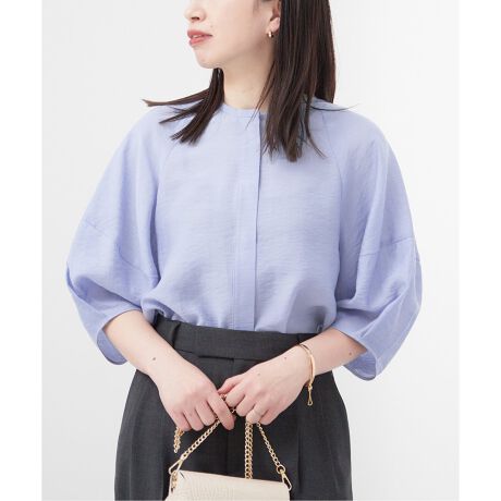 イエナ ♡ 2023 Cotton Ramieギャザーブラウス スカート（コットン  