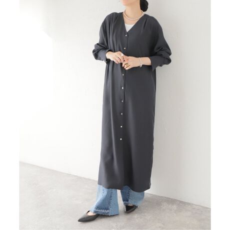 サテンVネックワンピース | ジャーナルスタンダード レサージュ  