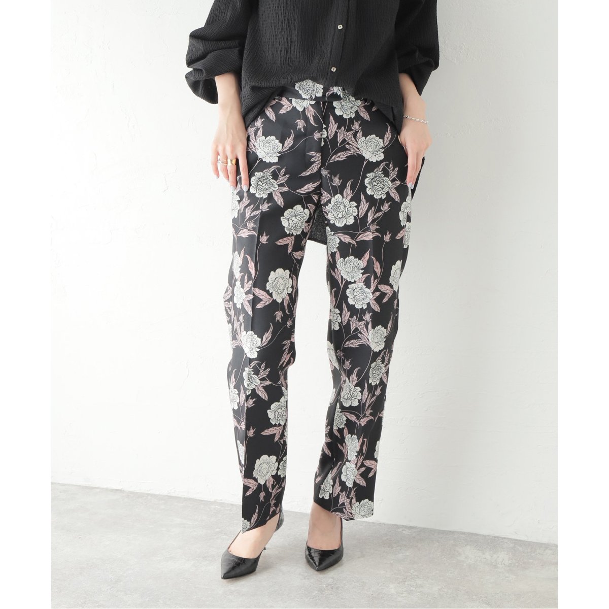 FUMIE TANAKA フミエタナカ flower slacks pants | guardline.kz