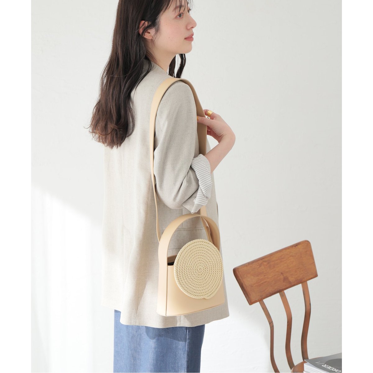 デストレー バッグ The Gunther Bag S ベージュ 紗栄子