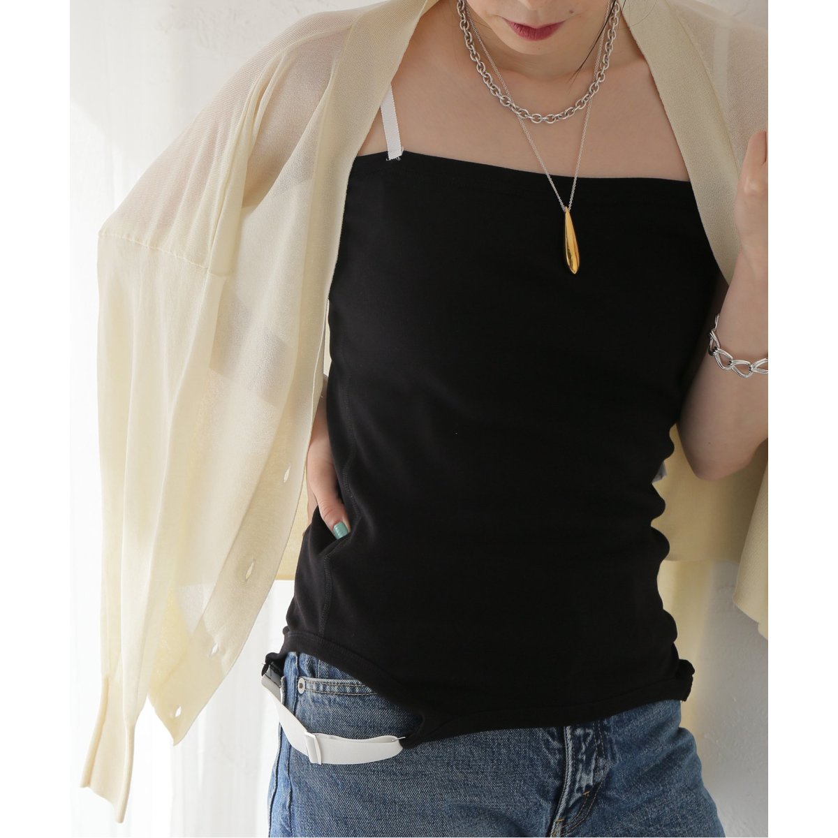 JANE SMITH/ジェーンスミス】UP AND DOWN CAMISOLE：キャミソール