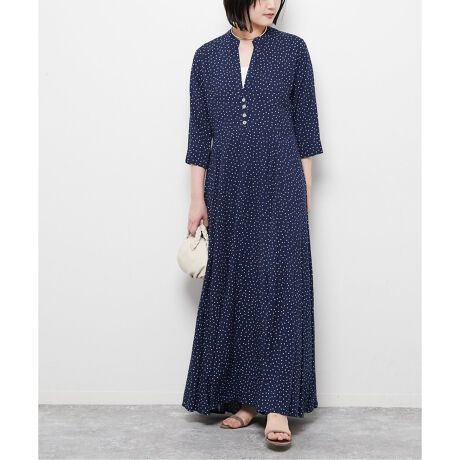 追加2》【LUSANA / ルサーナ】 carl maxi dress：ワンピース 