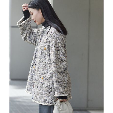 GIOLICA ラメツイードBIGジャケット | ジャーナルスタンダード 