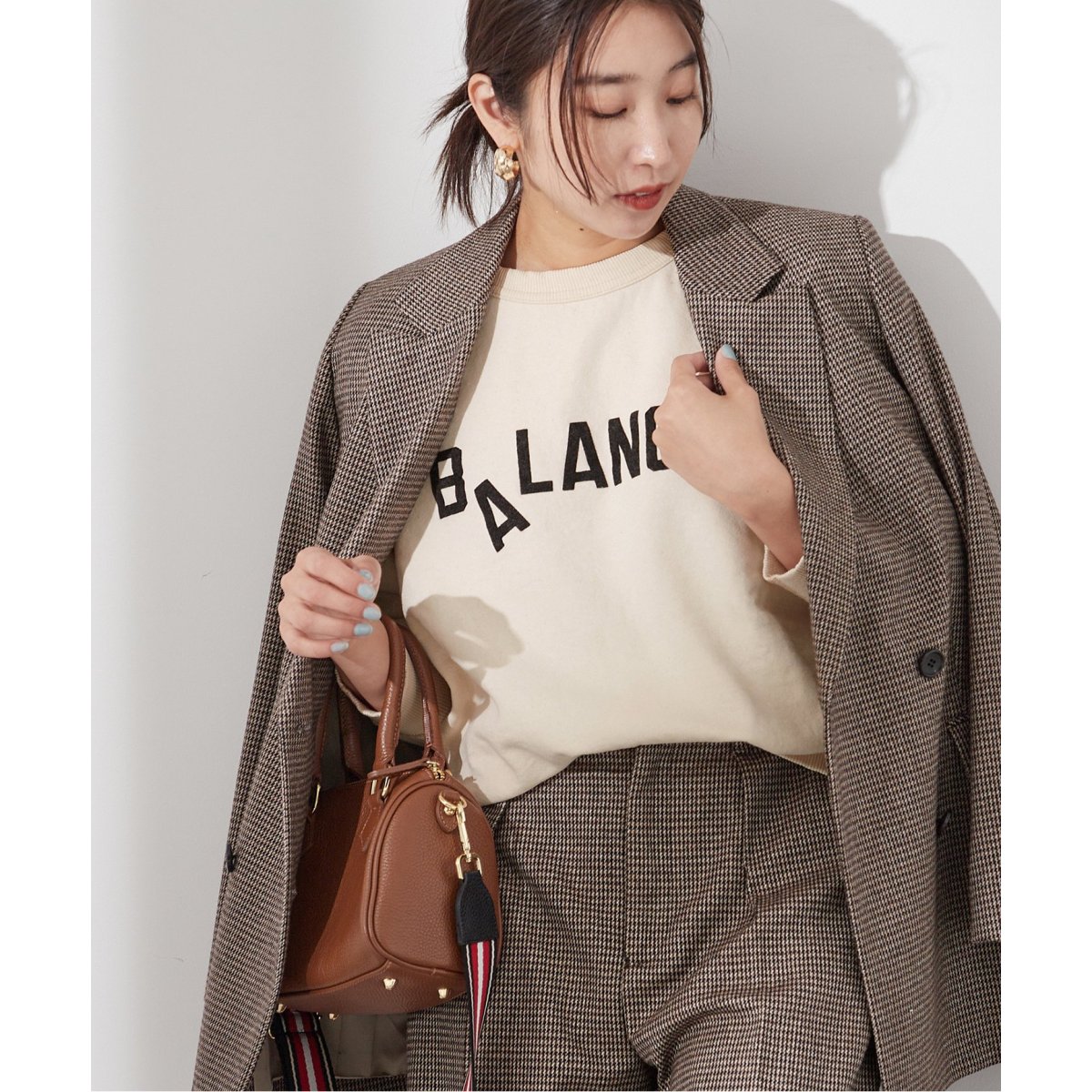 L'ESSAGE【MIXTAミクスタ】BALANCE CREWSWEAT MIXTA/ミクスタ】BALANCE CREW SWEAT SHIRTS：スウェット