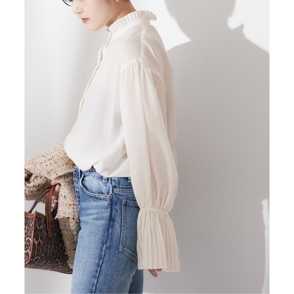 JOURNAL STANDARD - JOURNAL STANDARD L'ESSAGE ソフトシアープリーツシャツ ソフトシアープリーツシャツ | ジャーナルスタンダード