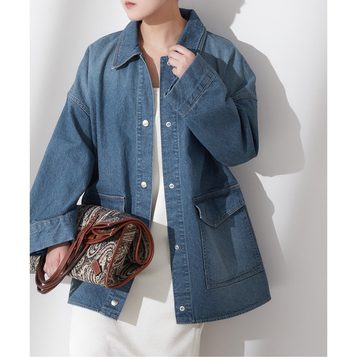 美品／L'ESSAGE ジャーナルスタンダードレサージュ　デニムワークジャケット デニムジャケット（デニムジャケット）｜JOURNAL STANDARD L
