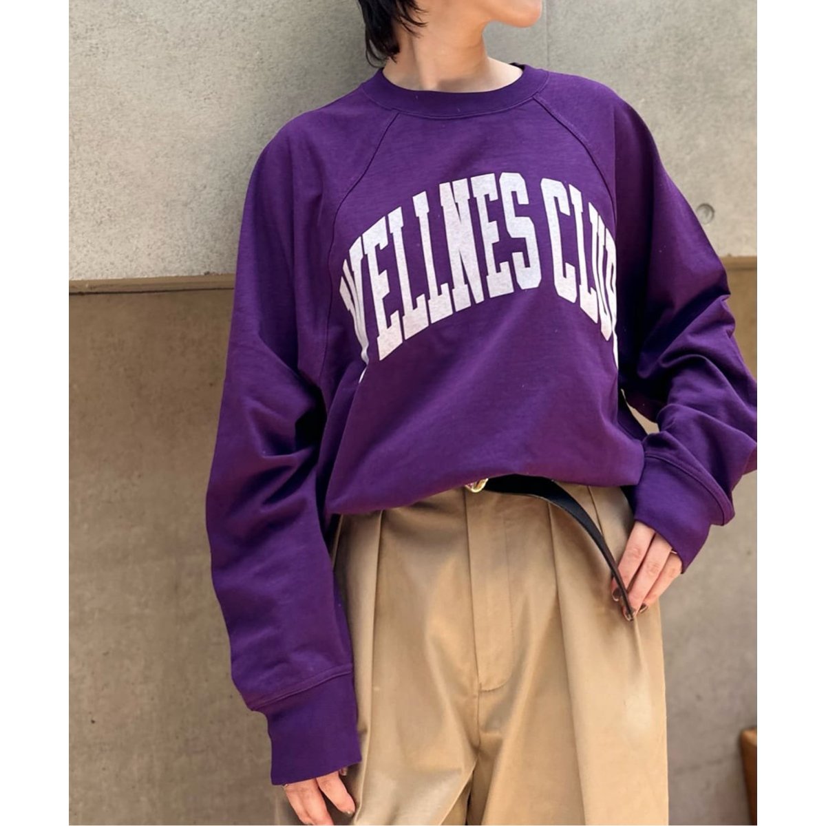 別注》【INSCRIRE /アンスクリア】WELLNESS SWEATSHIRTS