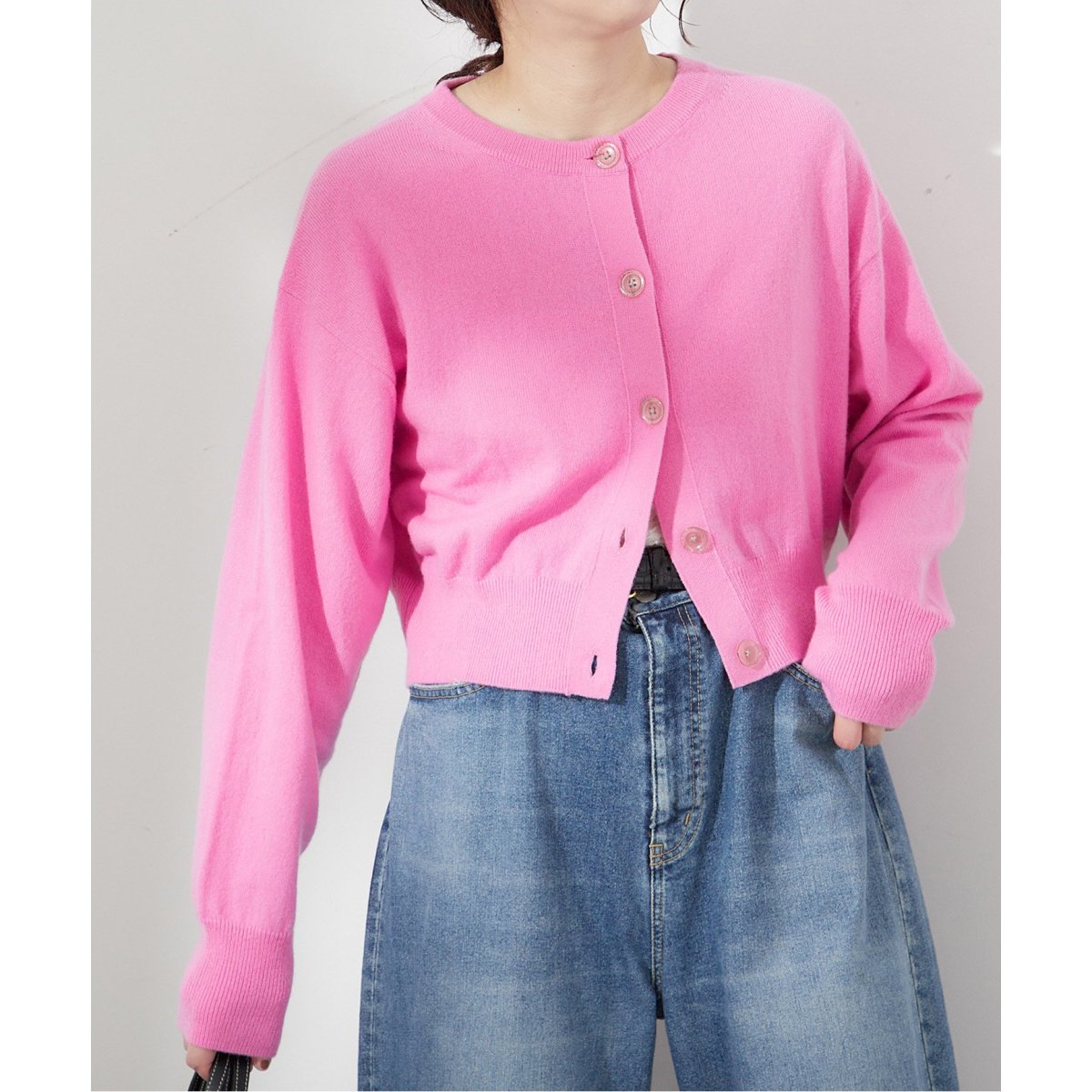 JOURNAL STANDARD 100%カシミア カシミヤ100クルーネックカーディガン | ジャーナルスタンダード