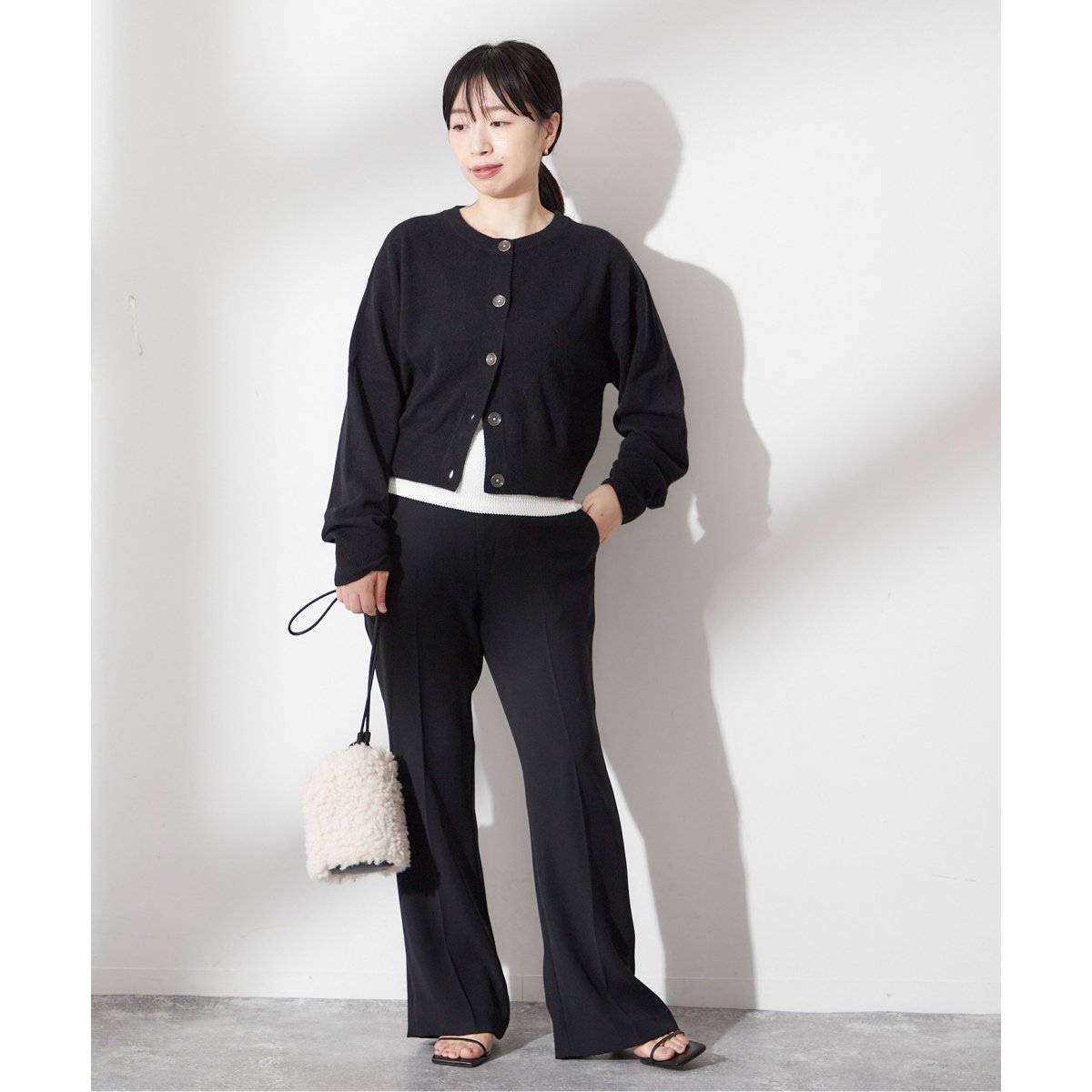 カシミヤ100クルーネックカーディガン | ジャーナルスタンダード