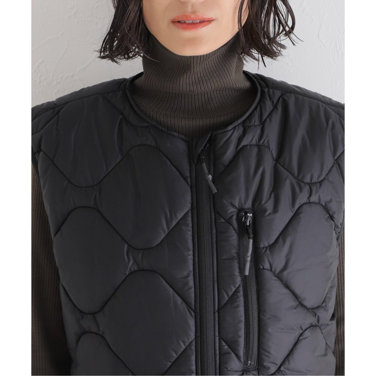 JANE SMITH【ジェーンスミス】NYLON ARMY QUILT VEST - binnazeer.com