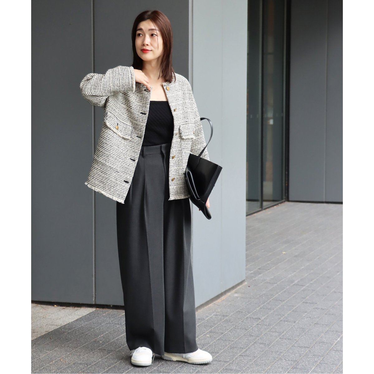 GIOLICA MIXツイードWIDEジャケット | ジャーナルスタンダード