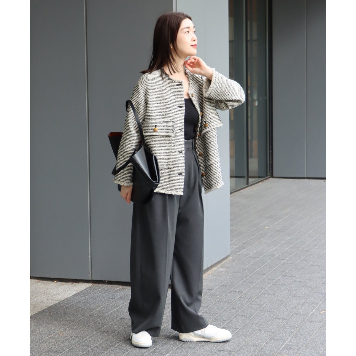 GIOLICA MIXツイードWIDEジャケット | ジャーナルスタンダード