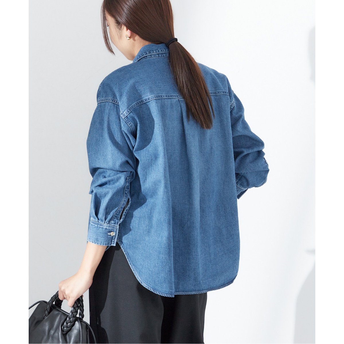 ジャーナルスタンダード レサージュ リアクティブデニムシャツ　ブラウス ジャーナルスタンダード レサージュ リアクティブデニムシャツ