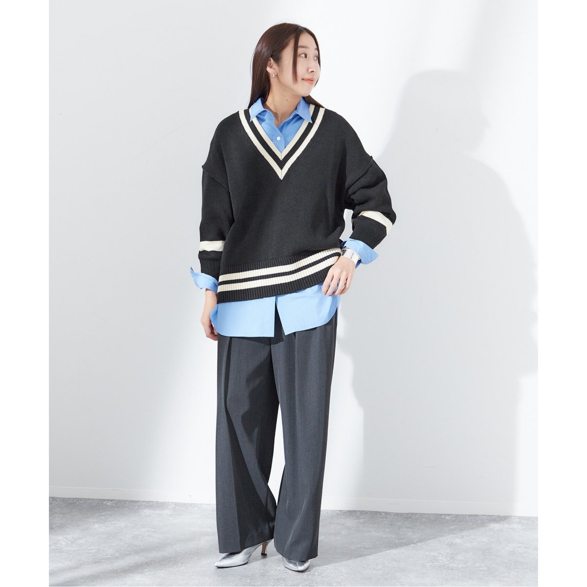 ▼24AW✨美品 ジャーナルスタンダードレサージュ ラインニットプルオーバー ▽24AW✨美品 ジャーナルスタンダードレサージュ ラインニット