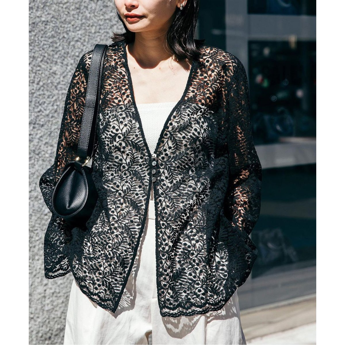 ジャーナルスタンダードレサージュ journal standard L’essage 24SS リーフレースブラウス ブラウス 24051370202 リーフレースブラウス | ジャーナルスタンダード レサージュ