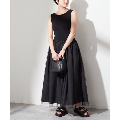 ADAWAS/アダワス】ADWS-308-29/STRETCH COTTON MIDI D：ワンピ 