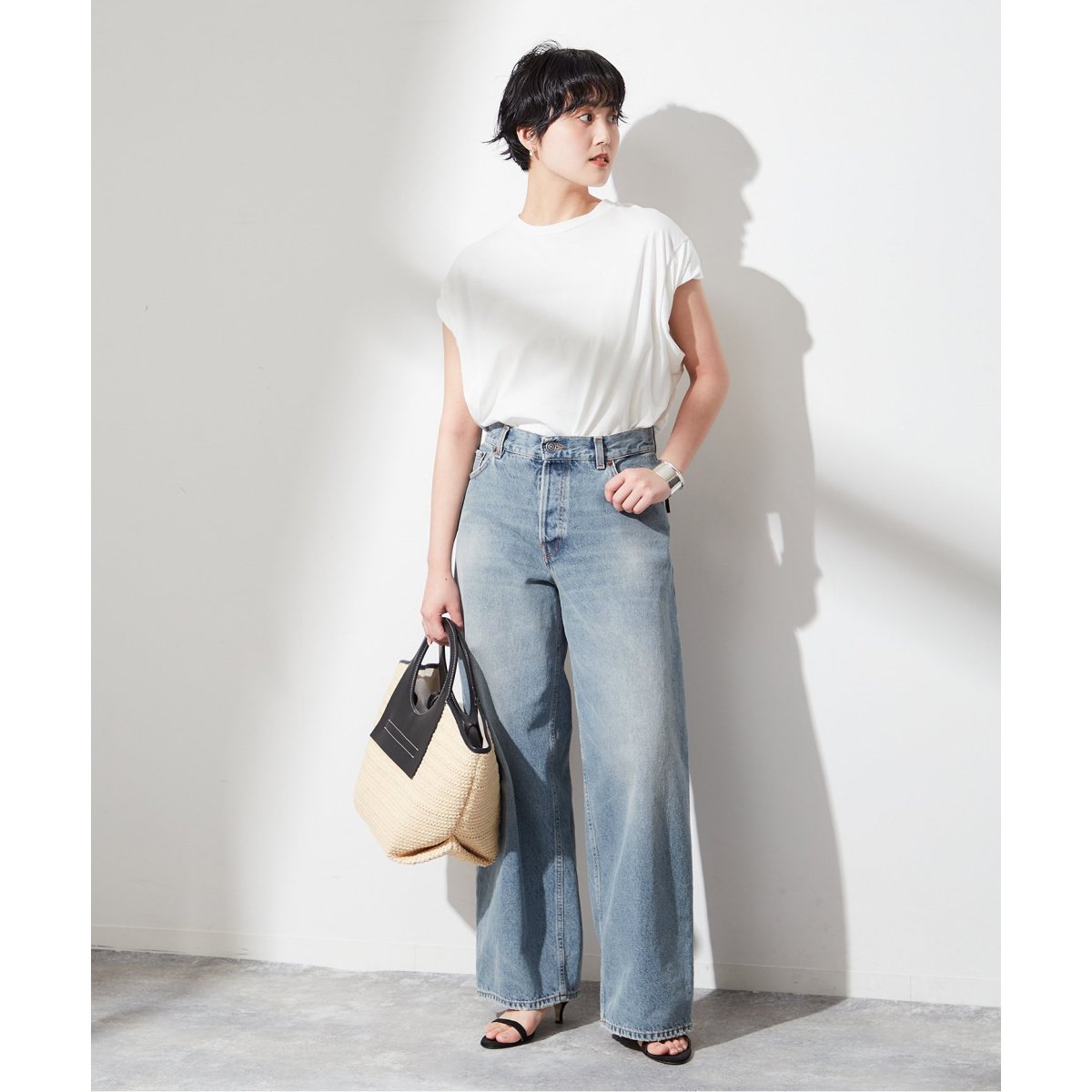 HAIKURE BETHANY BRIGHT BLUE asian fitデニム □【HAIKURE/ハイクル】BETHANY BRIGHT BLUE asian fit：デニム