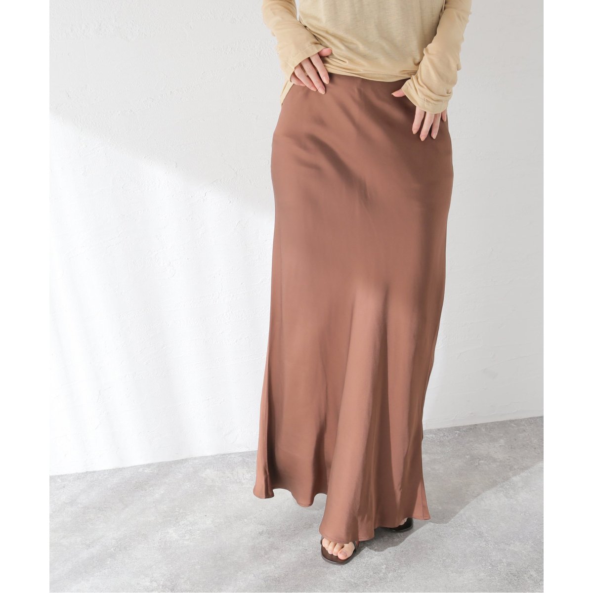 BASERANGE/ベースレンジ】 DYDINE FITTED SKIRT：スカート