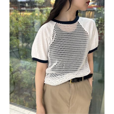 INSCRIRE /アンスクリア】Mesh Raglan Tee：Tシャツ | ジャーナル