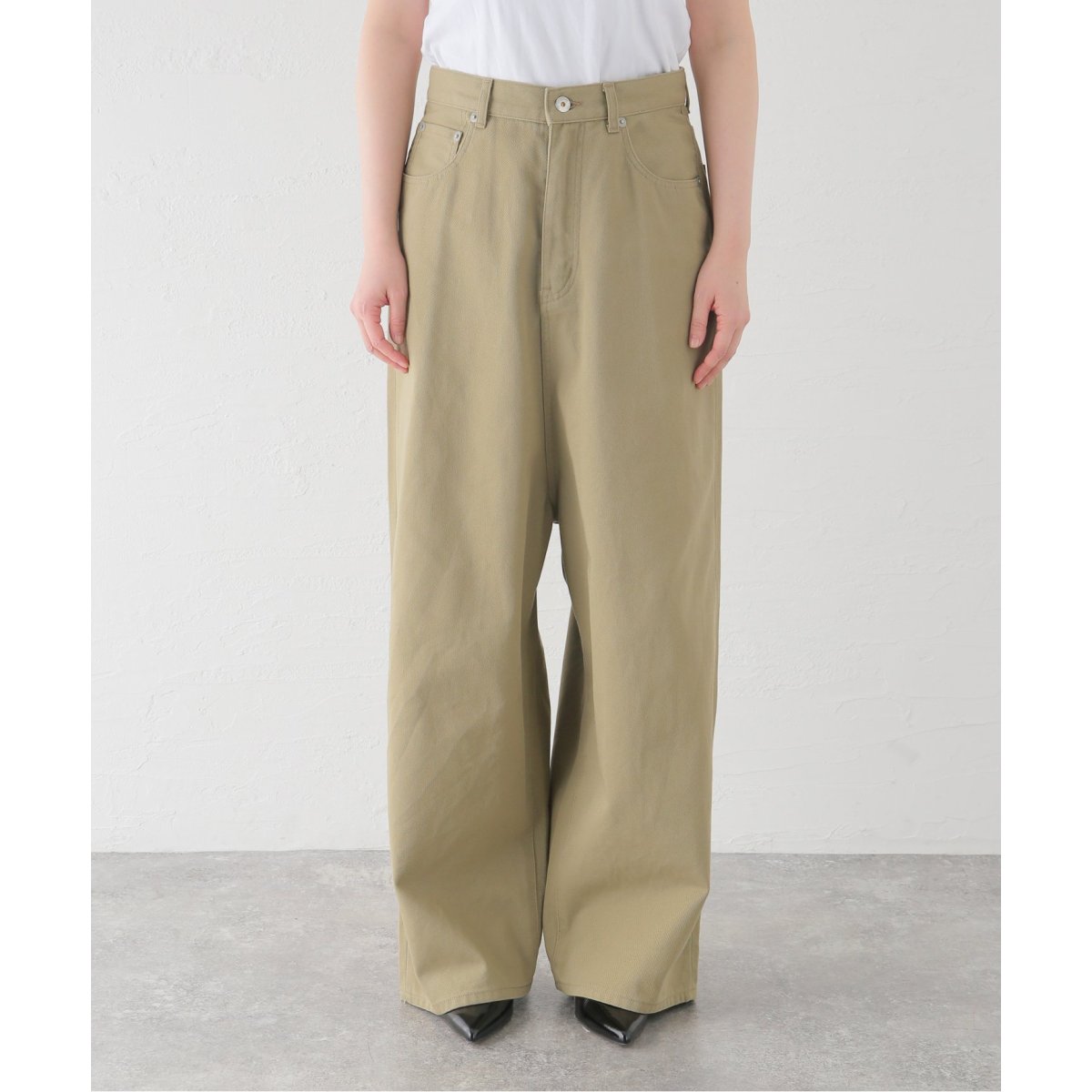 INSCRIRE /アンスクリア】E/C Loose Fit Pants：チノパンツ