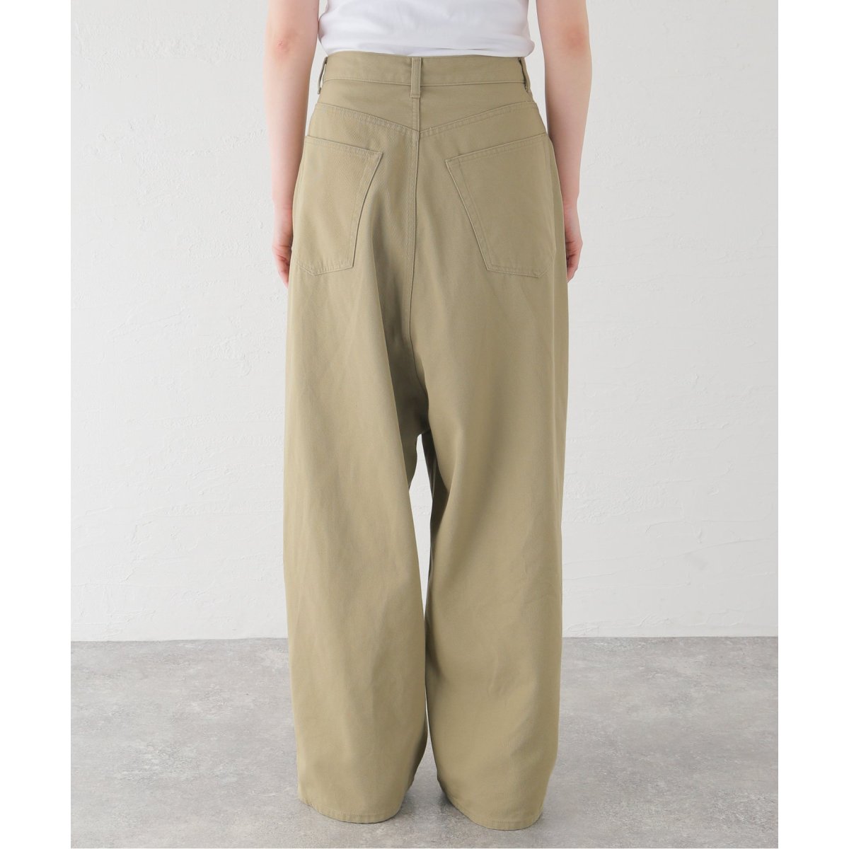 INSCRIRE /アンスクリア】E/C Loose Fit Pants：チノパンツ